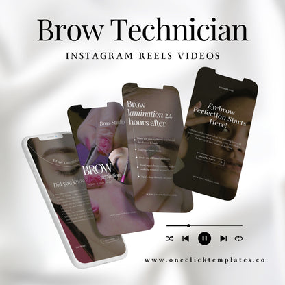 Brow Technician Instagram Reels Videos