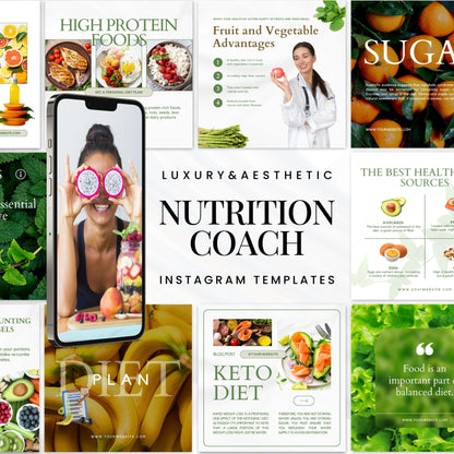 Nutrition Coach Instagram Templates