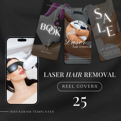 25 Laser Hair Removal Reel Covers