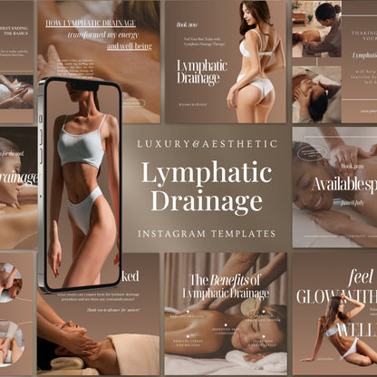 Lymphatic Drainage Instagram Templates