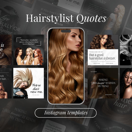 80 Hairstylist Instagram Quote Templates