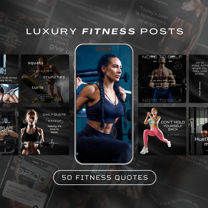 50 Fitness Coach Instagram Quote Templates