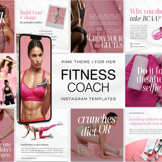 Fitness Coach Instagram Templates For Her