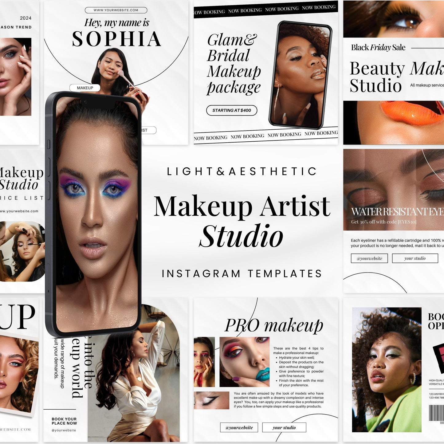 100 Makeup Artist Instagram Templates