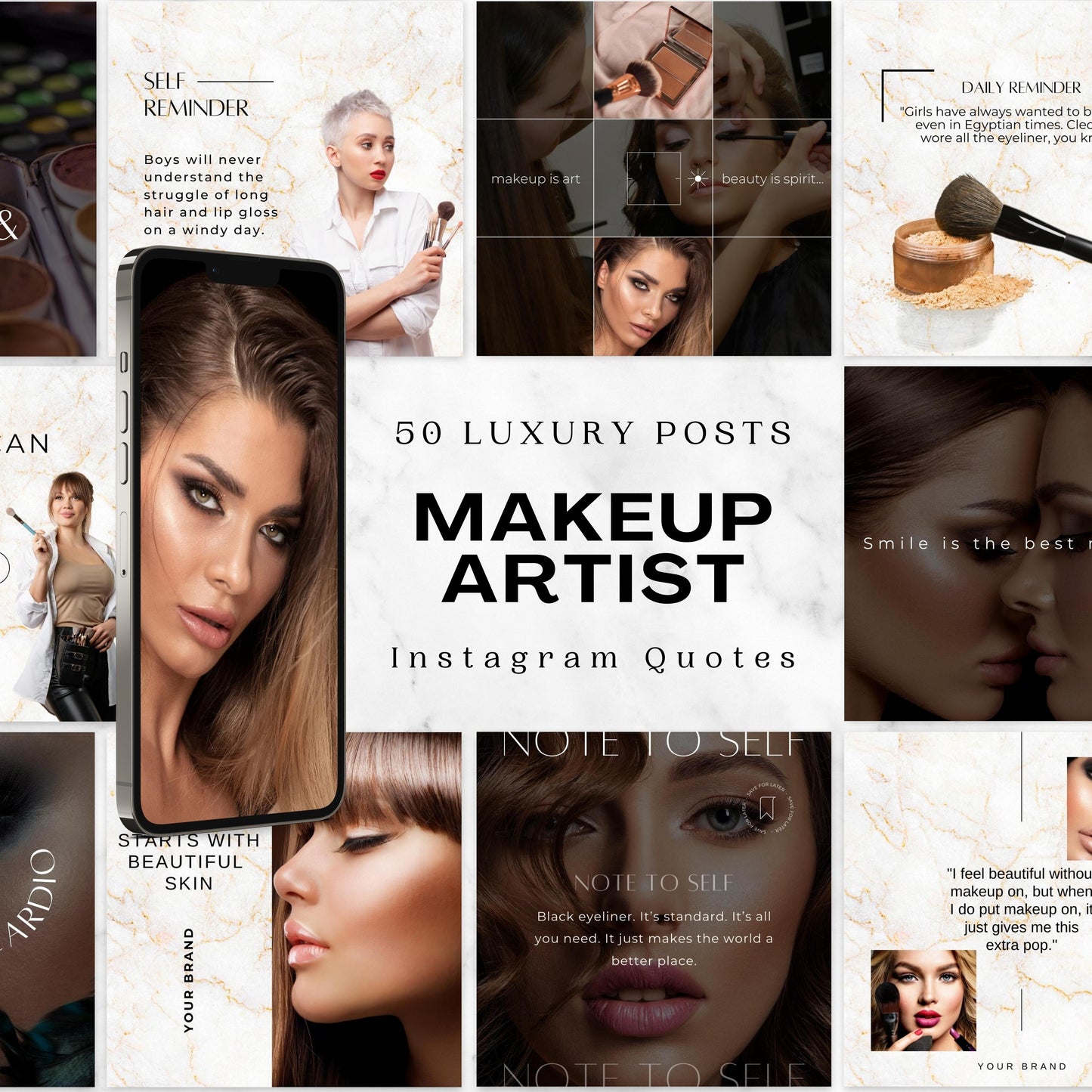 50 Makeup Artist Instagram Quote Templates