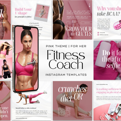 Fitness Coach Instagram Templates For Her