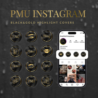 Permanent Makeup Instagram Highlight Covers