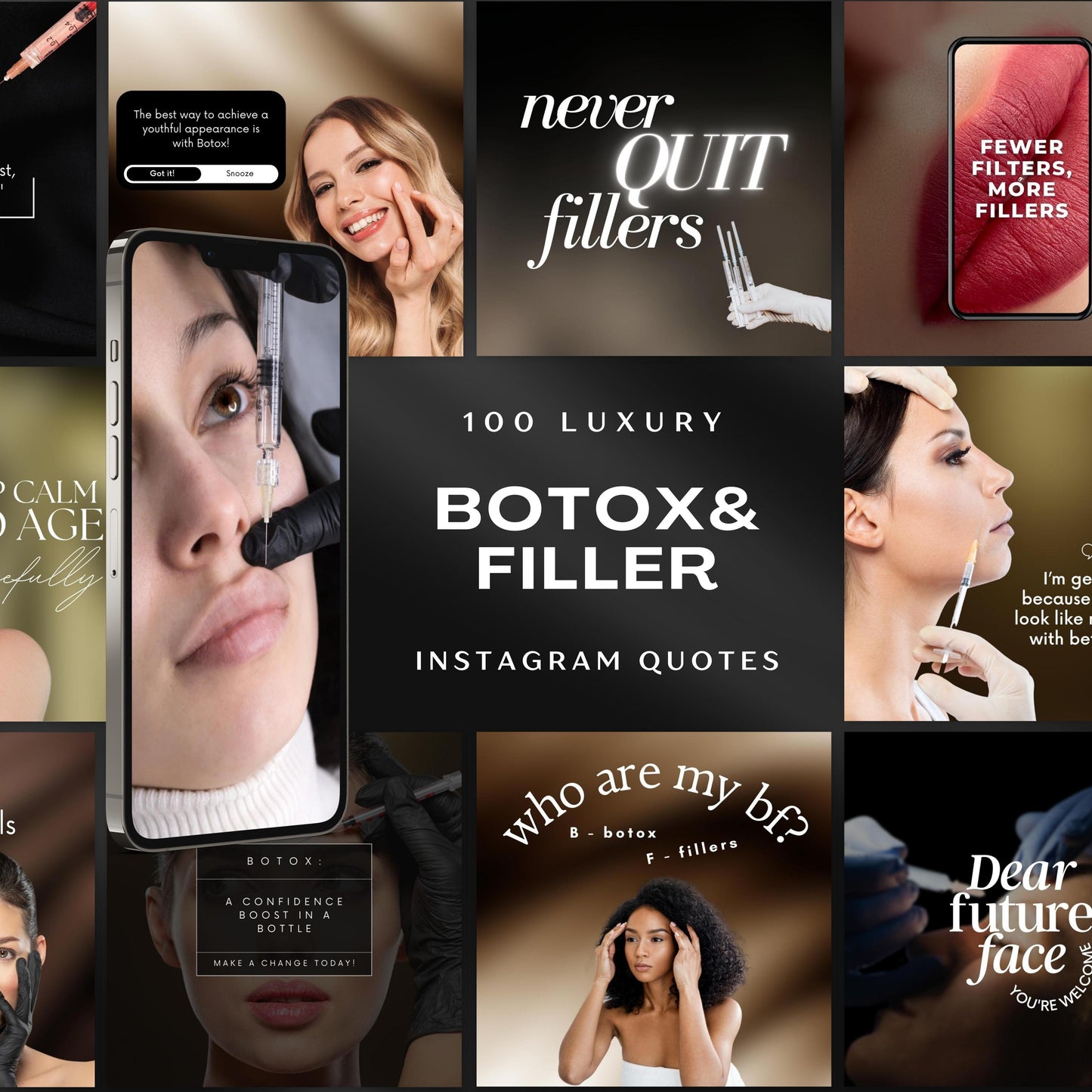 100 modèles de devis Instagram Botox&amp;Filler