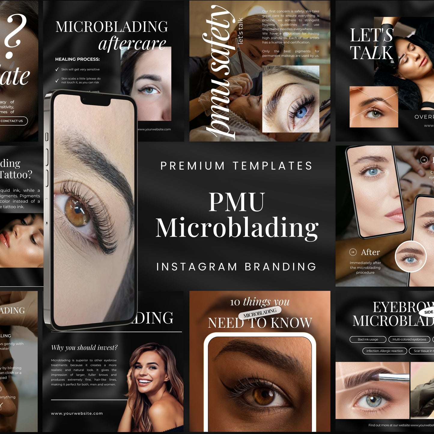 Microblading Instagram Templates