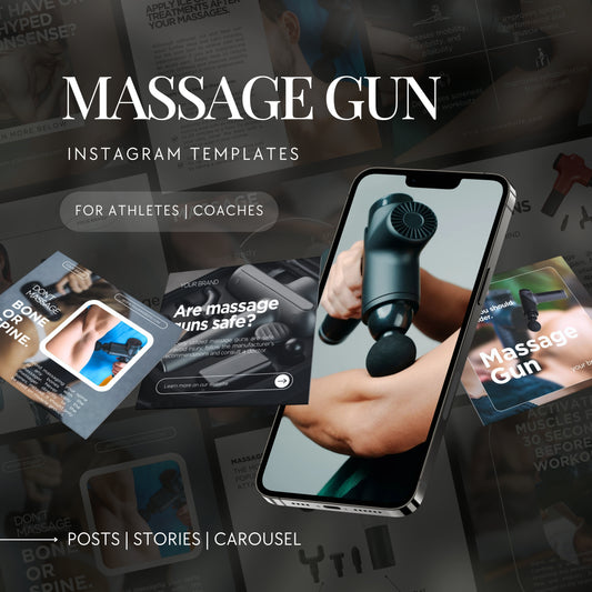 Massage Gun Instagram Templates