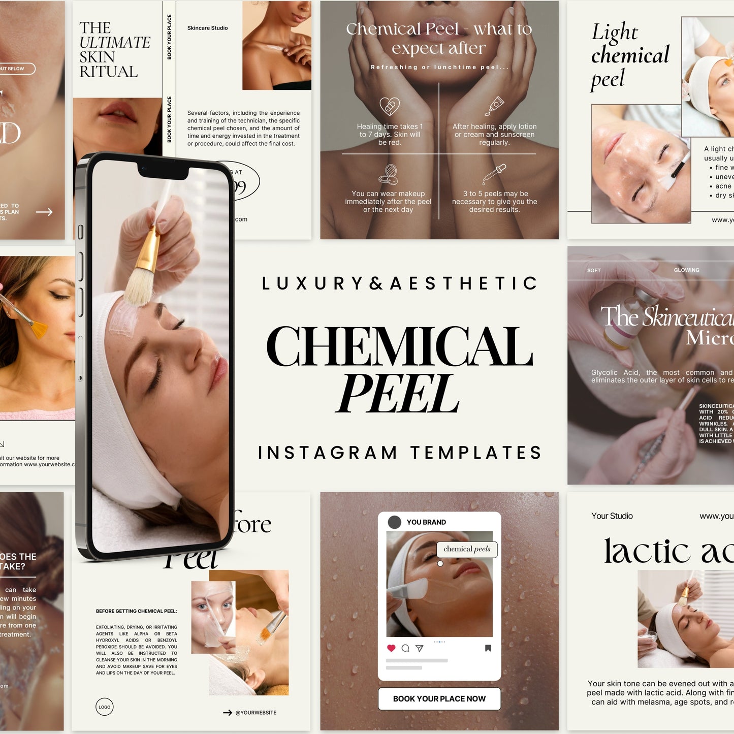 Chemical Peel Instagram Templates