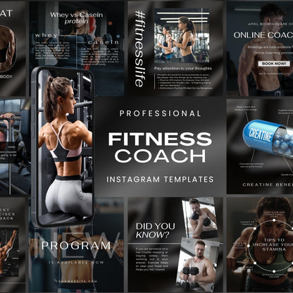 120 Fitness-Coach-Instagram-Vorlagen