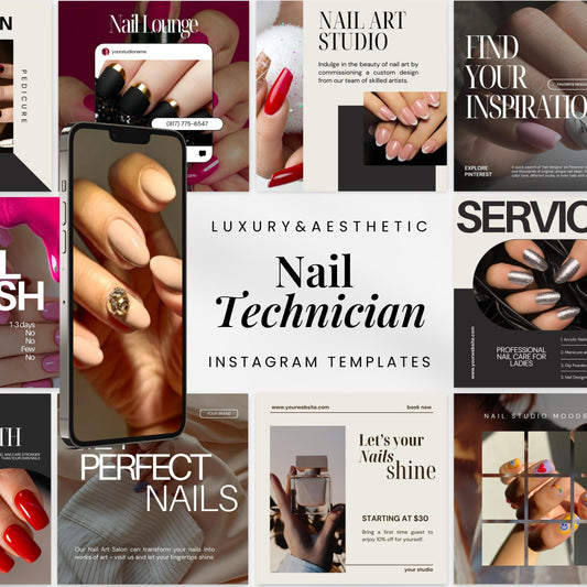 Nail Technician Instagram Templates