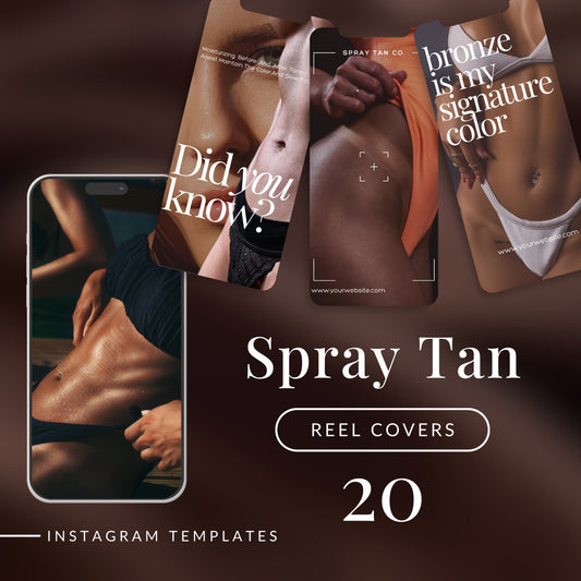 20 Spray Tan Reel Covers