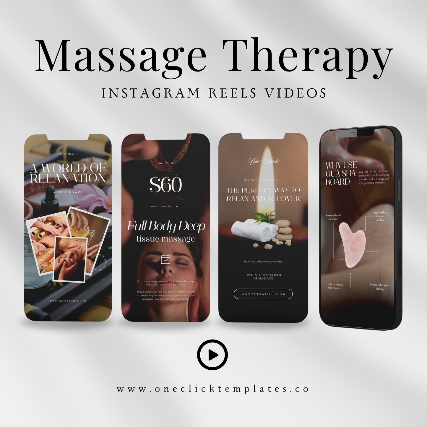 20 Massage Therapy Instagram Video Reels