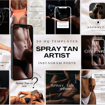 50 modèles Instagram Spray Tan