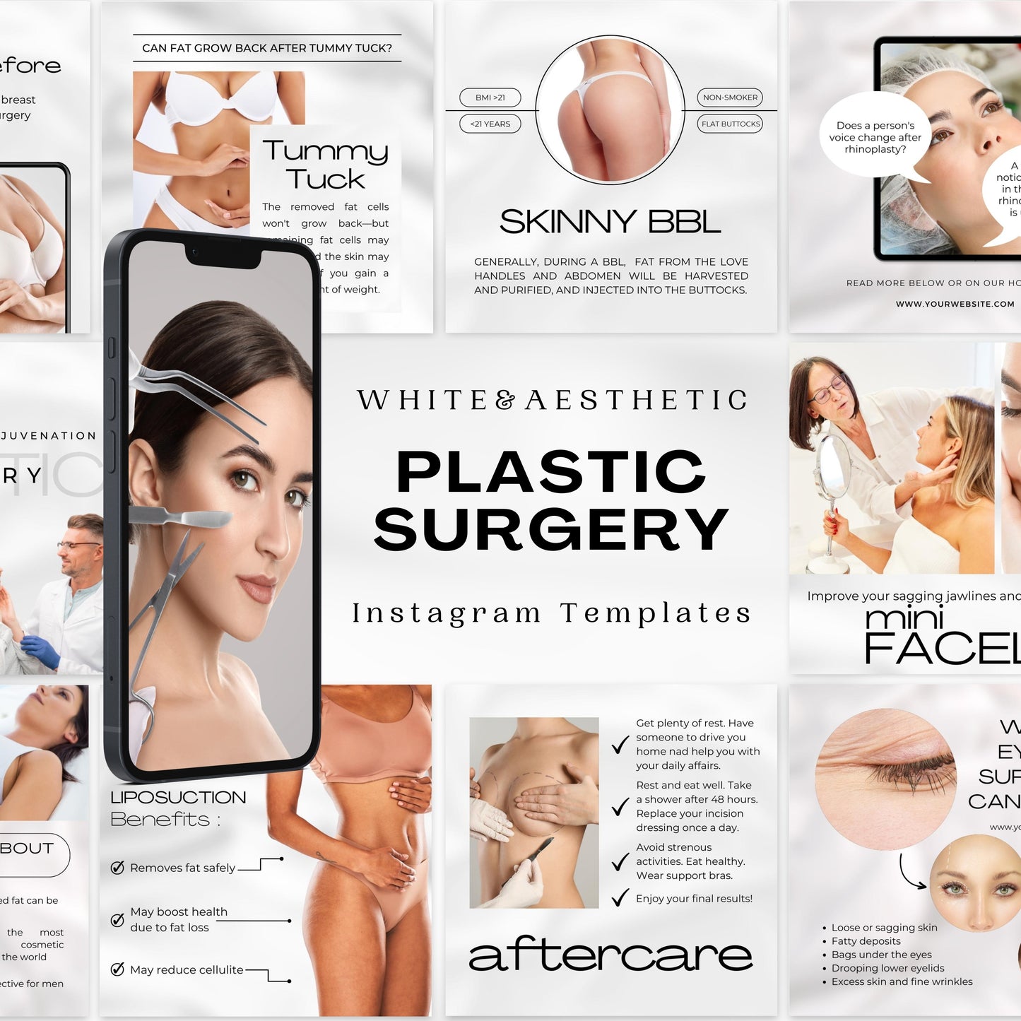 120 Plastic Surgery Instagram Templates