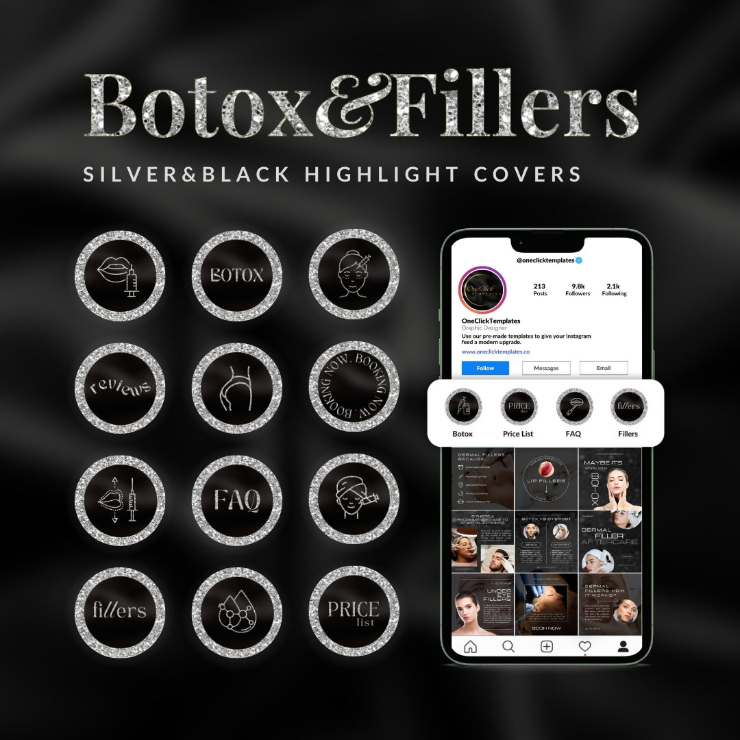 Botox&Fillers Instagram Highlight Covers