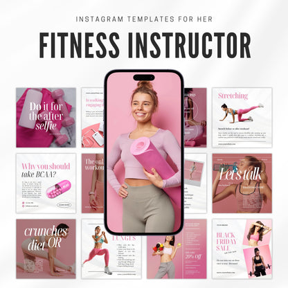 Fitness Coach Instagram Templates For Her