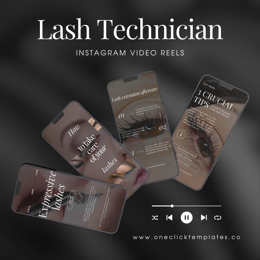 15 Eyelash Technician Instagram Reels Videos