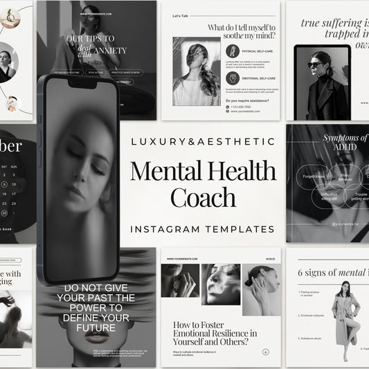 Mental Health Coach Instagram Templates