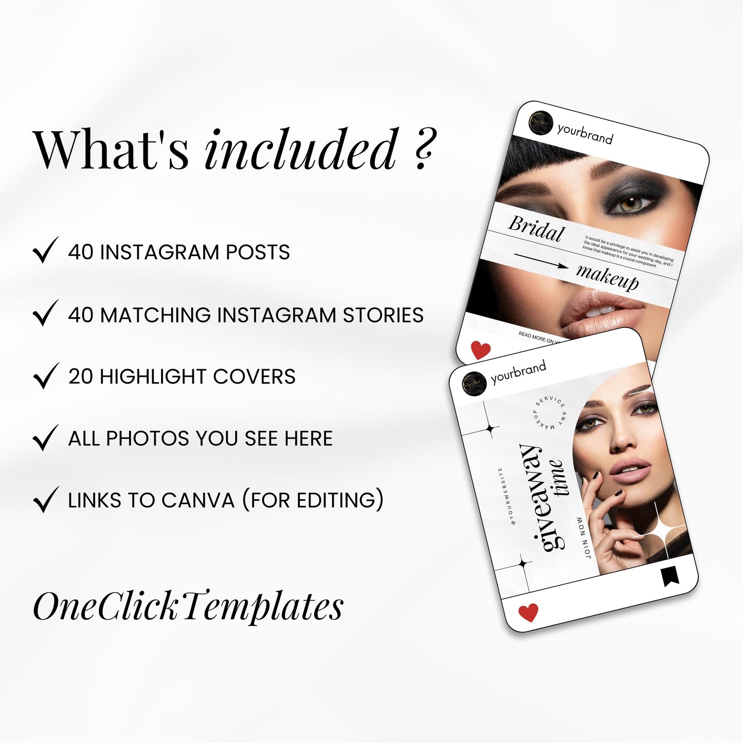 100 Makeup Artist Instagram Templates