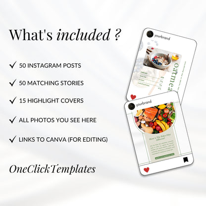 Nutrition Coach Instagram Templates