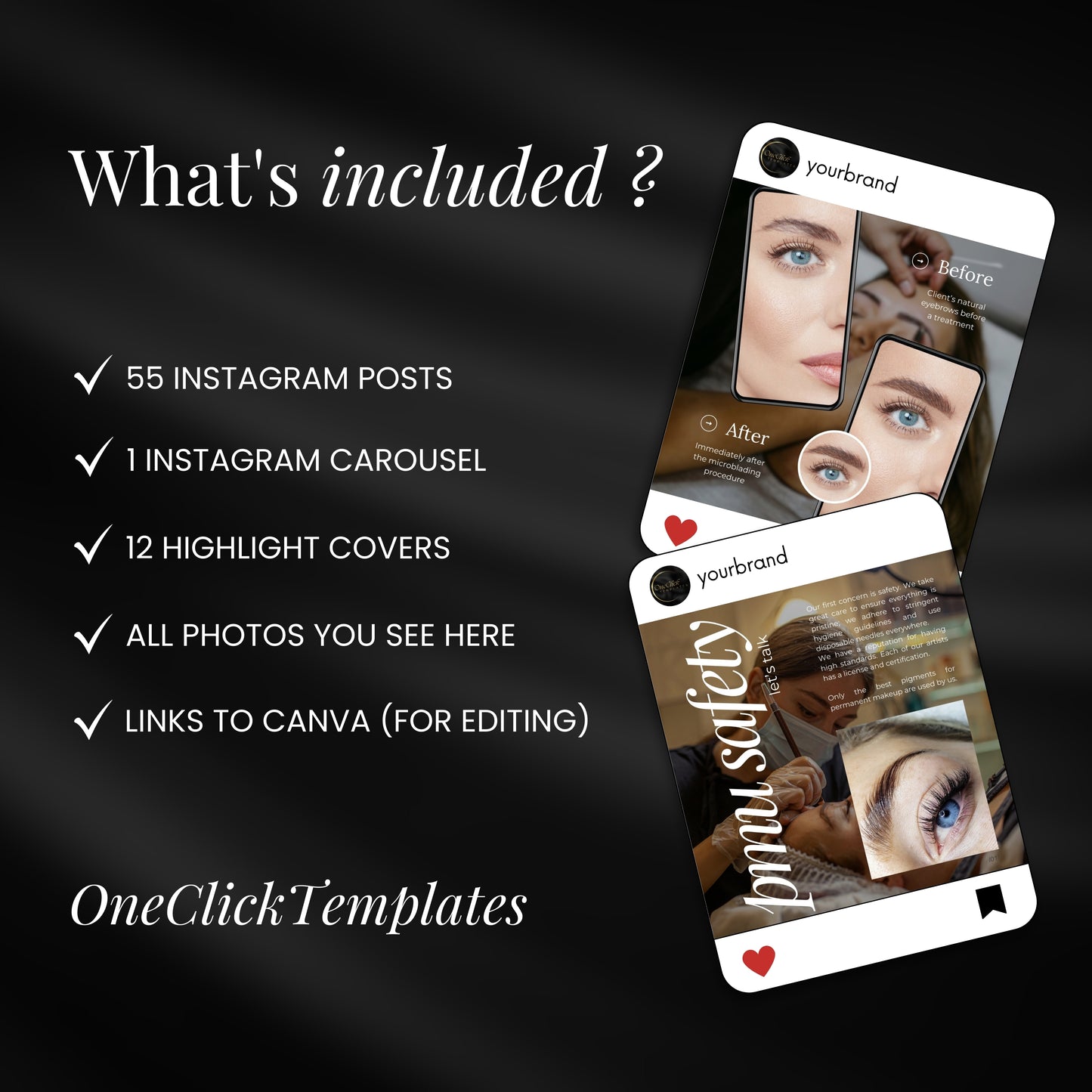 Microblading Instagram Templates