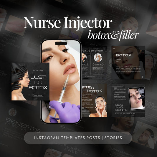 100 Nurse Injector Instagram Templates