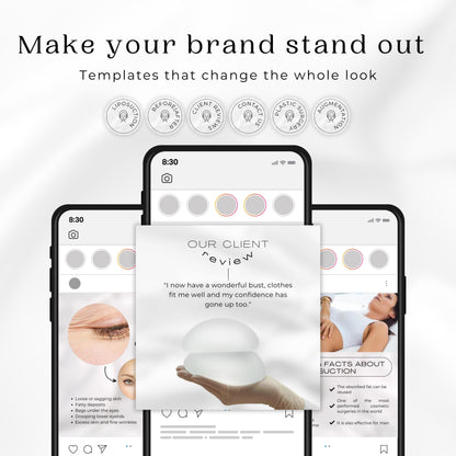 120 Plastic Surgery Instagram Templates