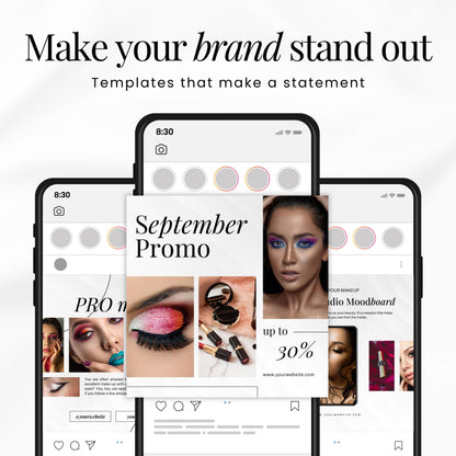 100 Makeup Artist Instagram Templates