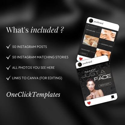 100 Nurse Injector Instagram Templates