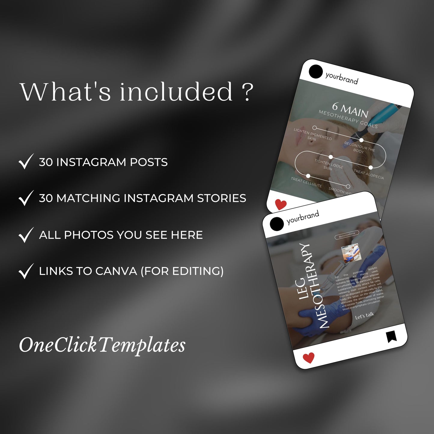 60 Mesotherapy Instagram Templates