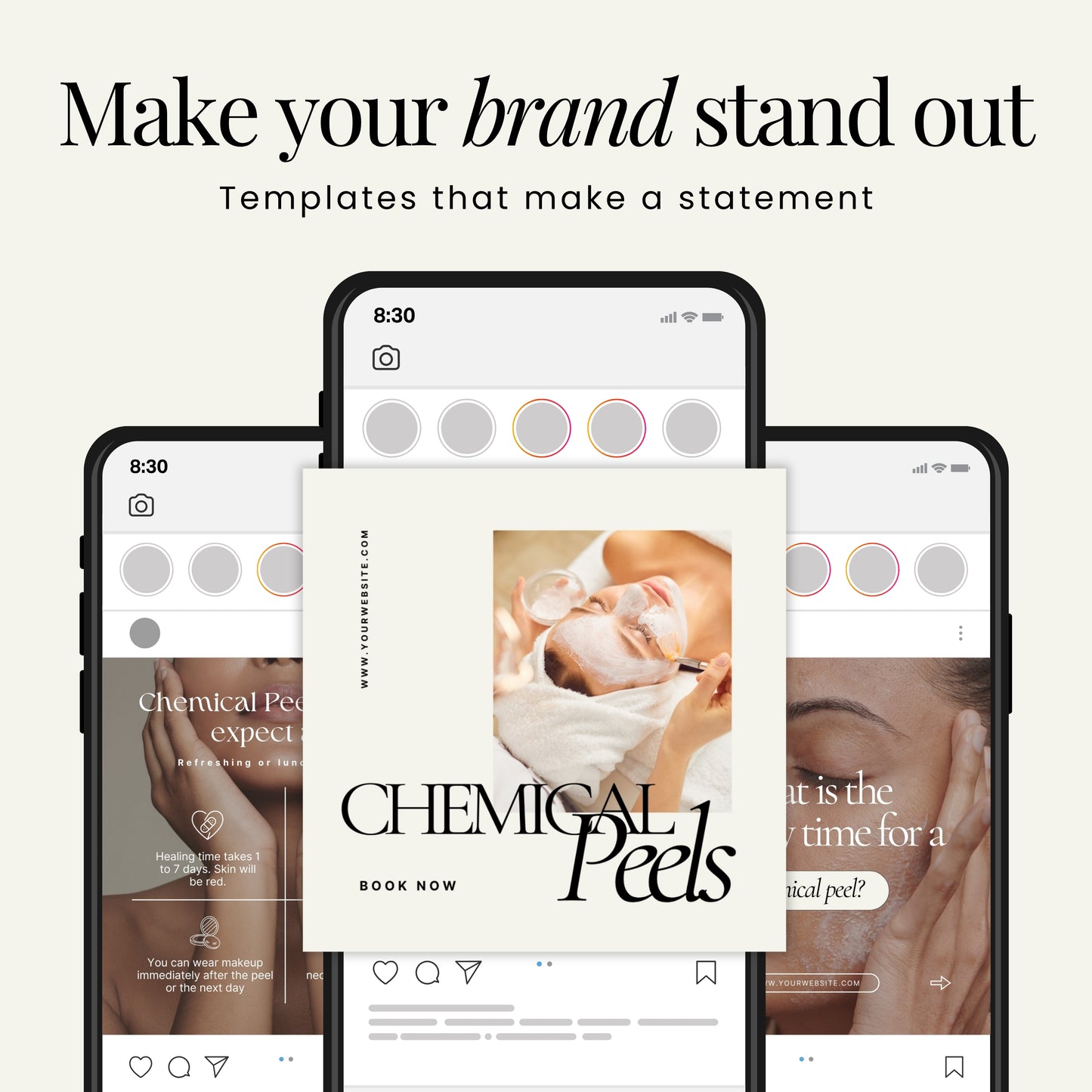 Chemical Peel Instagram Templates