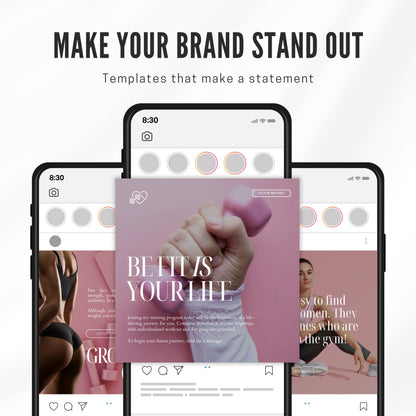 Fitness Coach Instagram Templates For Her