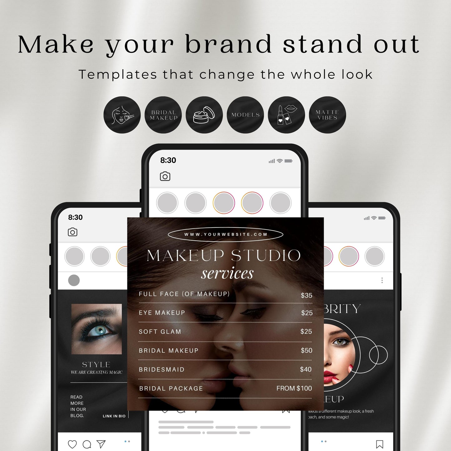 110 Makeup Artist Instagram Templates