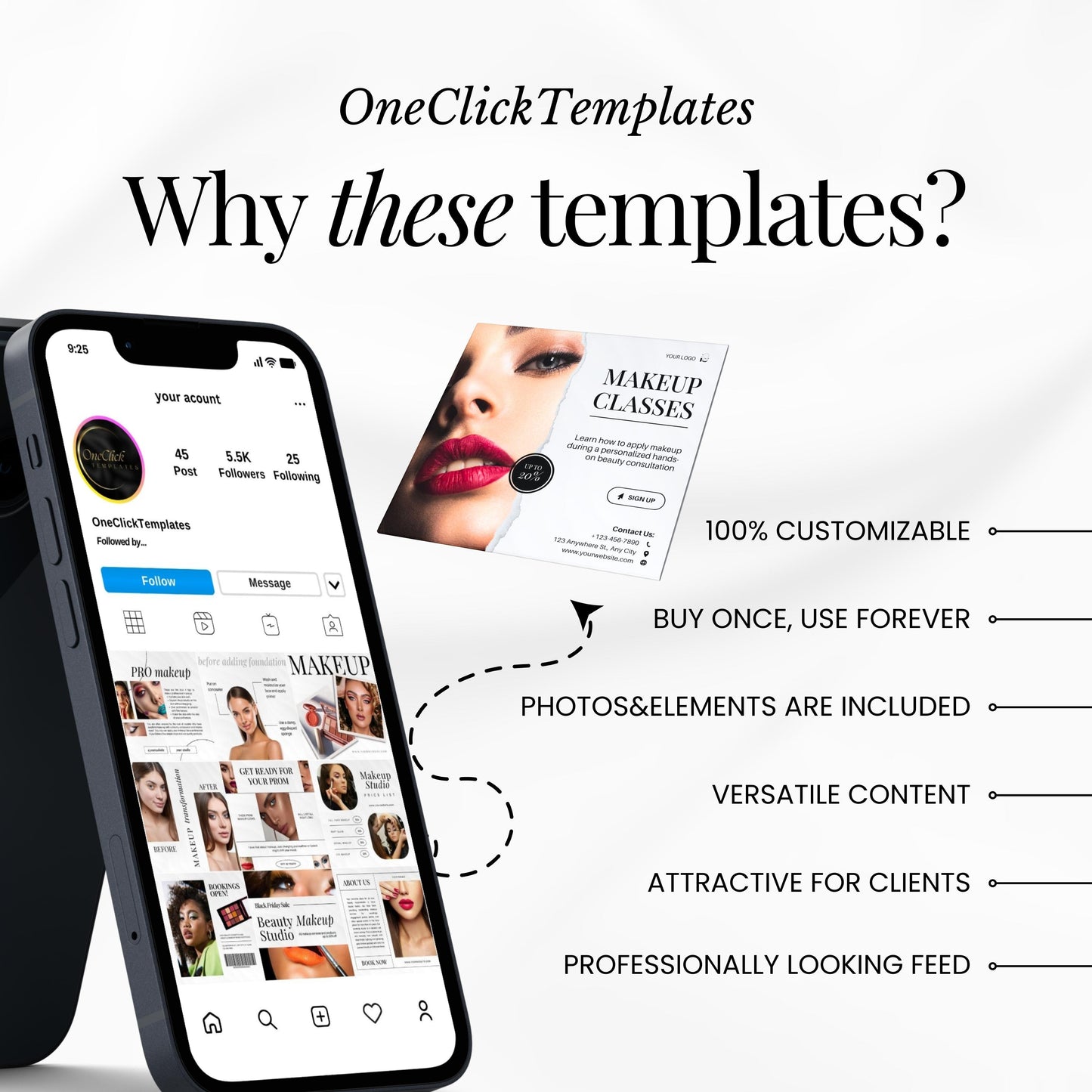 100 Makeup Artist Instagram Templates