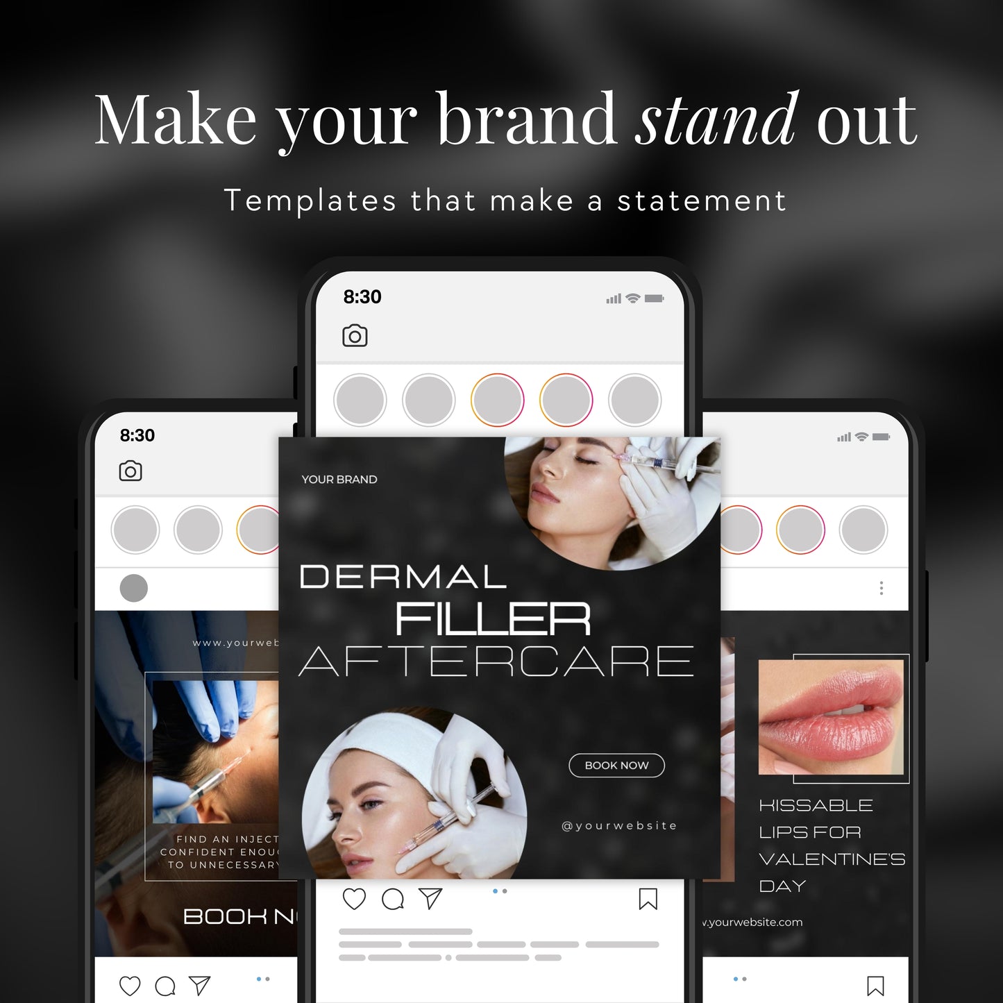 100 Nurse Injector Instagram Templates