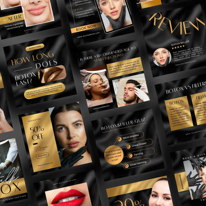 70 goldene Botox&amp;Filler-Instagram-Vorlagen