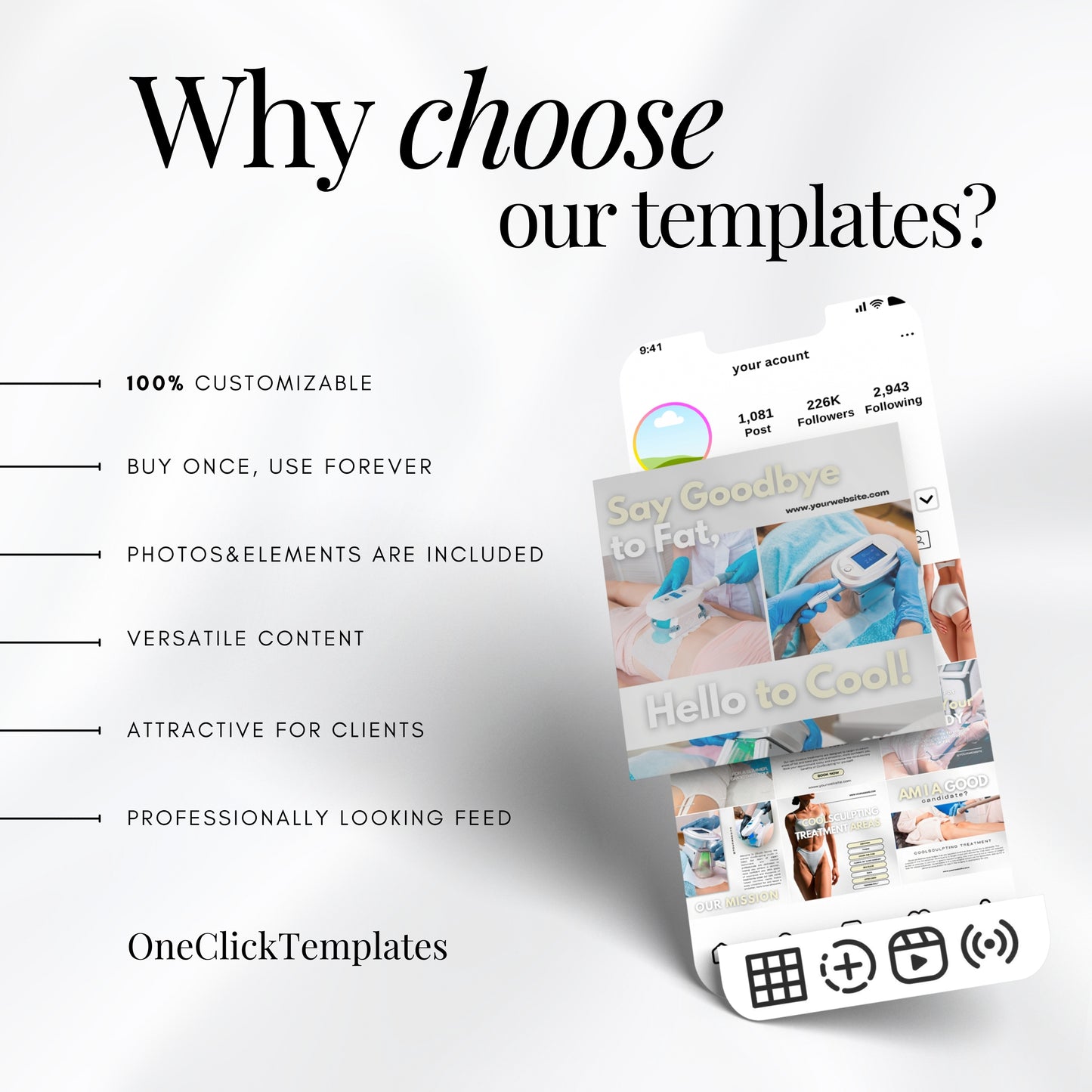 CoolSculpting Instagram Templates