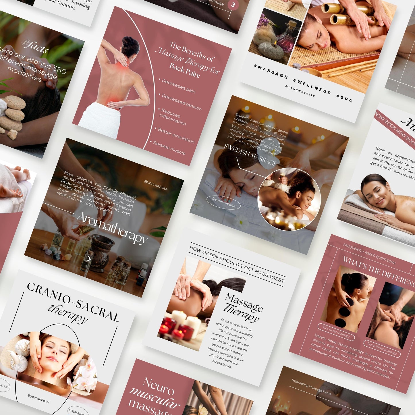 120 Massage Therapy Instagram Templates