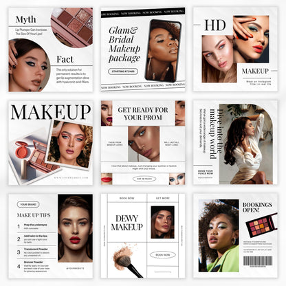 100 Makeup Artist Instagram Templates