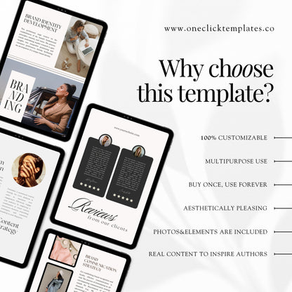 60 Pages Minimalistic Ebook Template