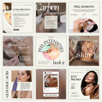 Chemical Peel Instagram Templates