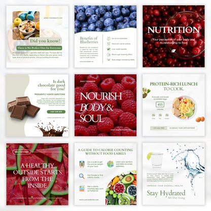 Nutrition Coach Instagram Templates