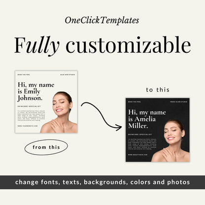 Chemical Peel Instagram Templates