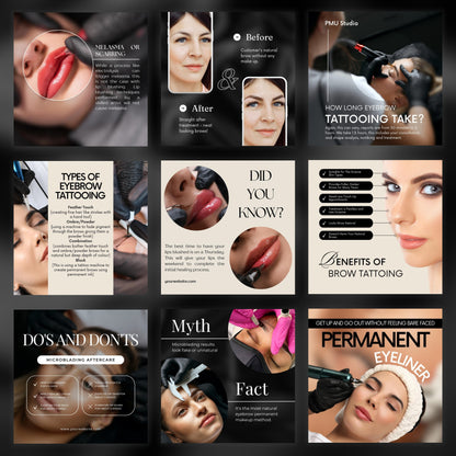 500 Permanent Makeup Instagram Bundle