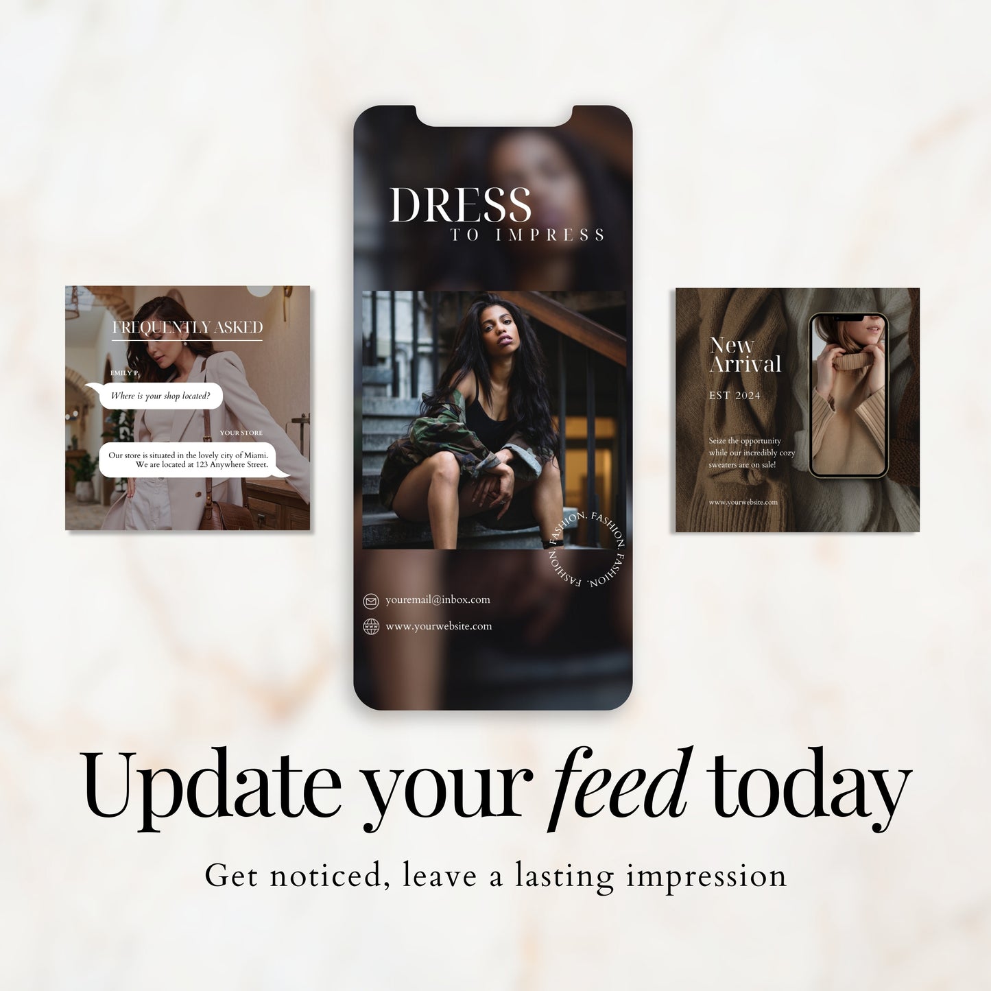 Fashion Instagram Templates | Posts | Stories | Highlights