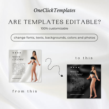 120 Body Sculpting Instagram Templates