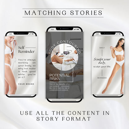 120 Body Sculpting Instagram Templates